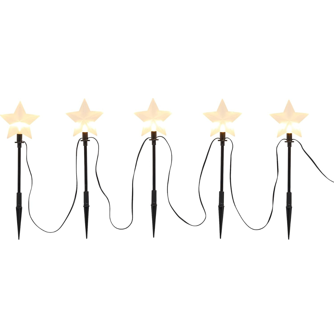 Luces de Estrella para Jardín – Decoración Navideña LED Exterior con Temporizador