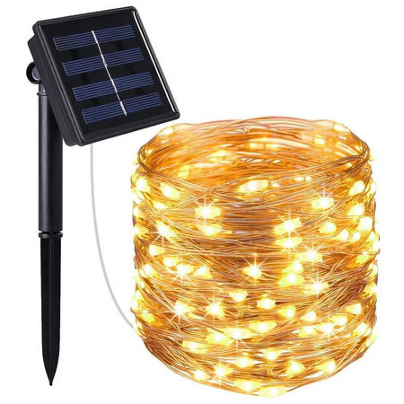 Luces de Cuerda de Hadas Solares LED – Decoración Navideña Exterior Impermeable