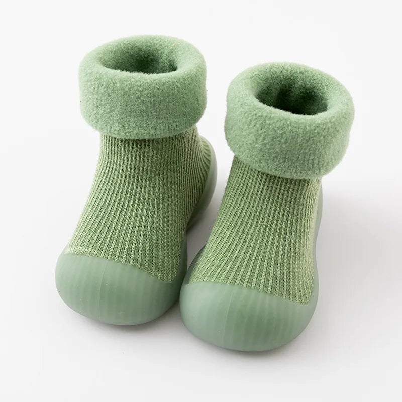 Calor y Seguridad – Calcetines-Zapato Antideslizantes para Bebés