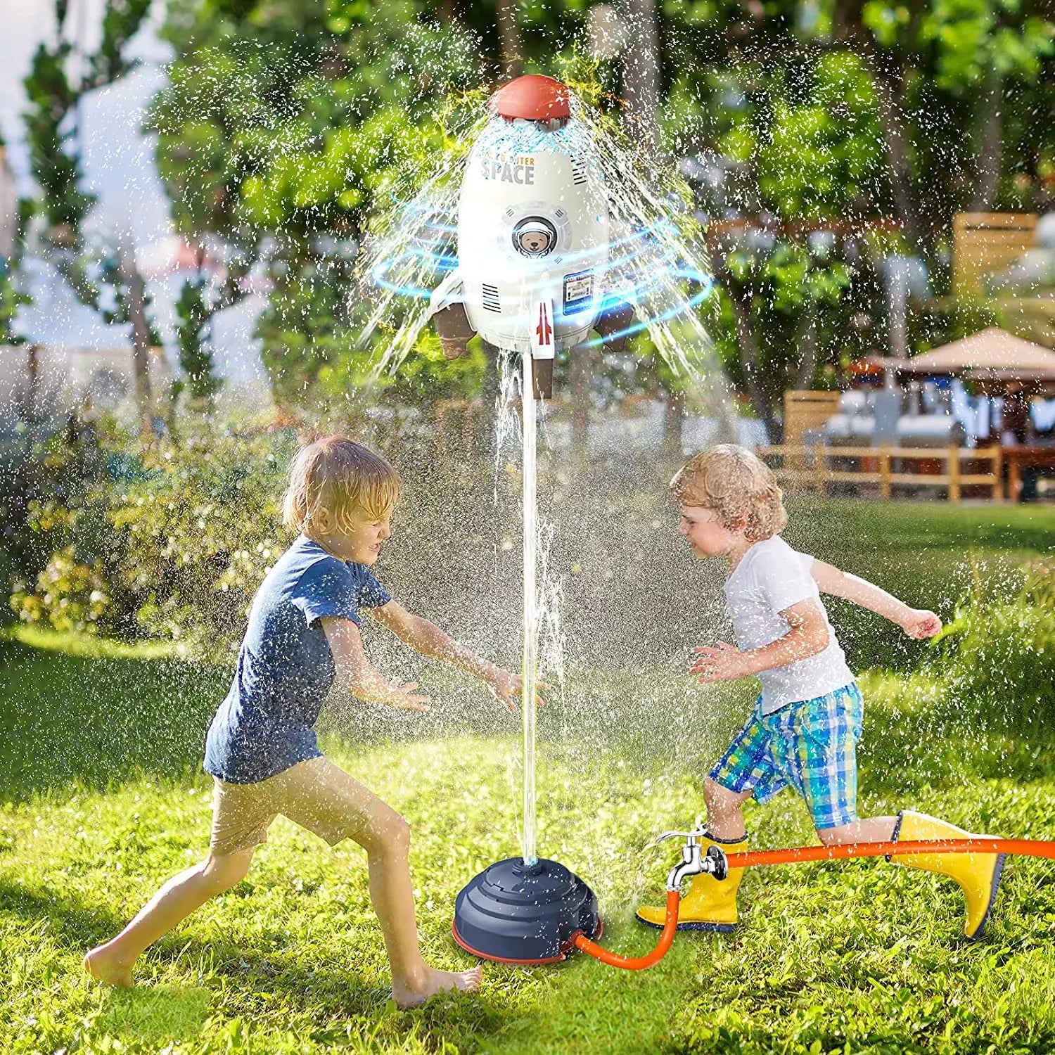 Juguete acuático tipo mochila | Lanzador de agua para niños