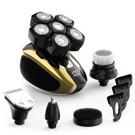 Afeitadora de Cabeza 6D Recargable para Hombres Calvos