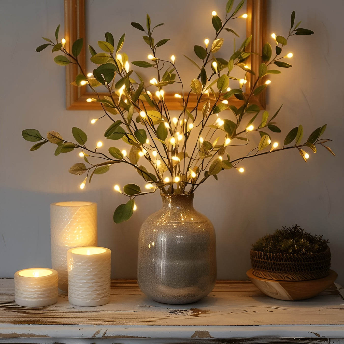 Lámpara LED decorativa EverLeaf Twig - Elegante diseño natural para la decoración del hogar y la oficina