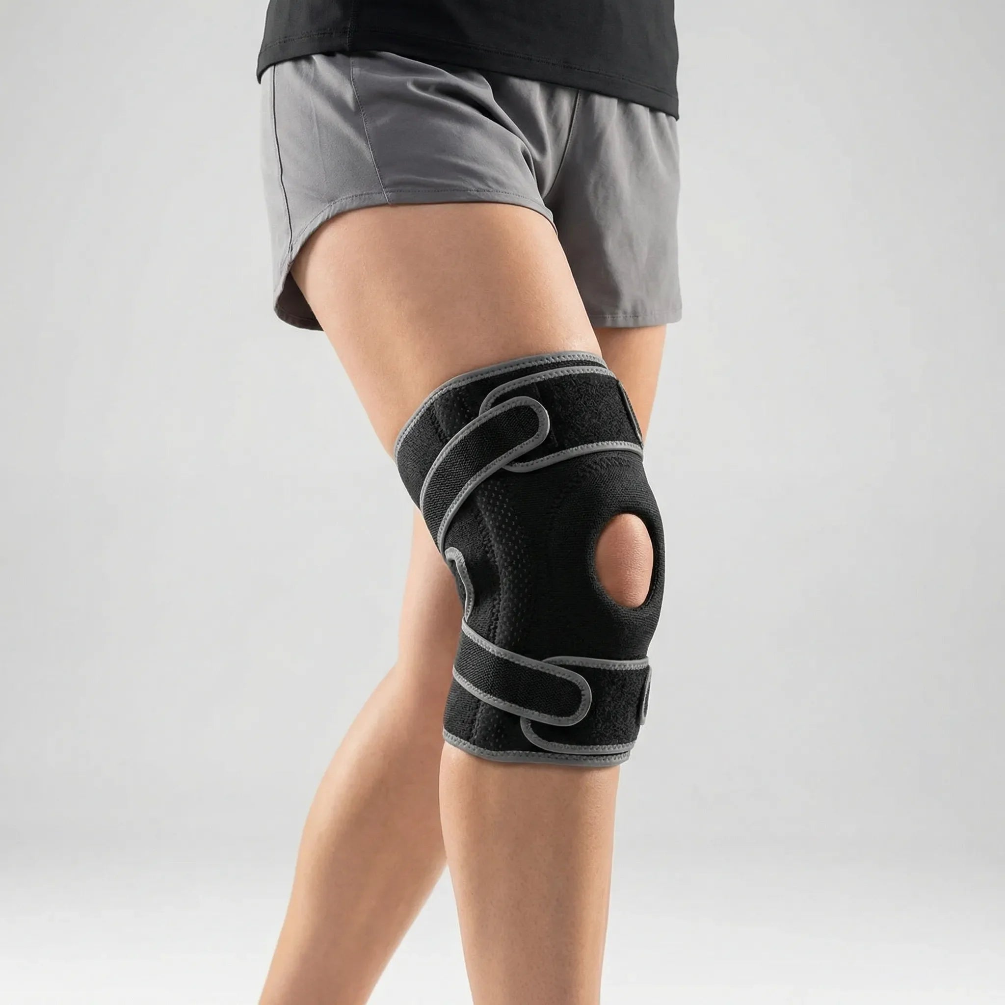 KneeGuardo - Rodillera ajustable con muelles