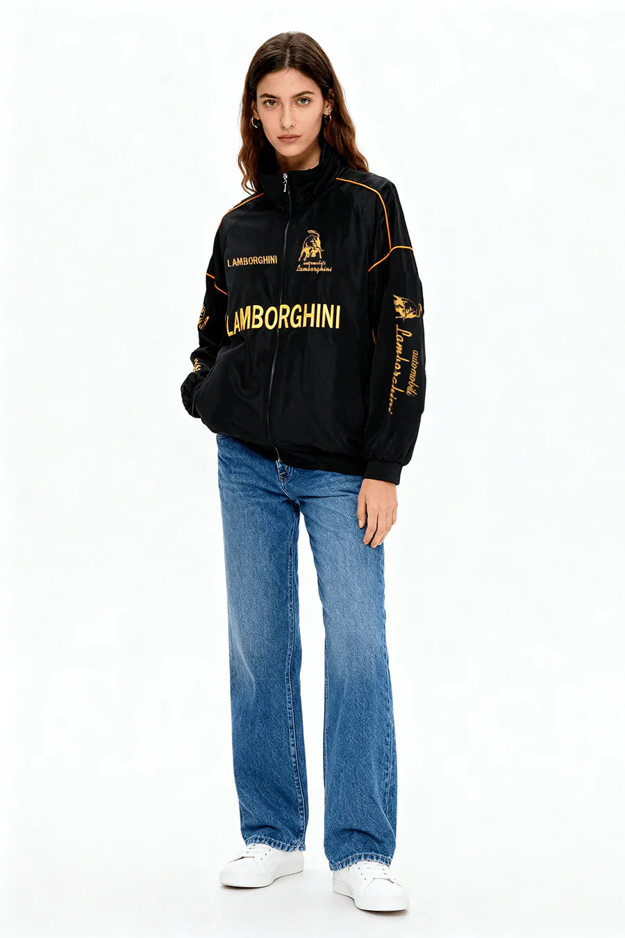 Chaqueta de carreras Lamborghini Vintage Racing – Unisex – Retro