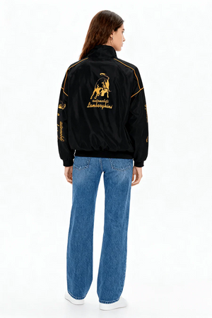Chaqueta de carreras Lamborghini Vintage Racing – Unisex – Retro