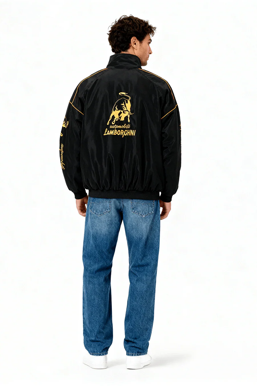 Chaqueta de carreras Lamborghini Vintage Racing – Unisex – Retro