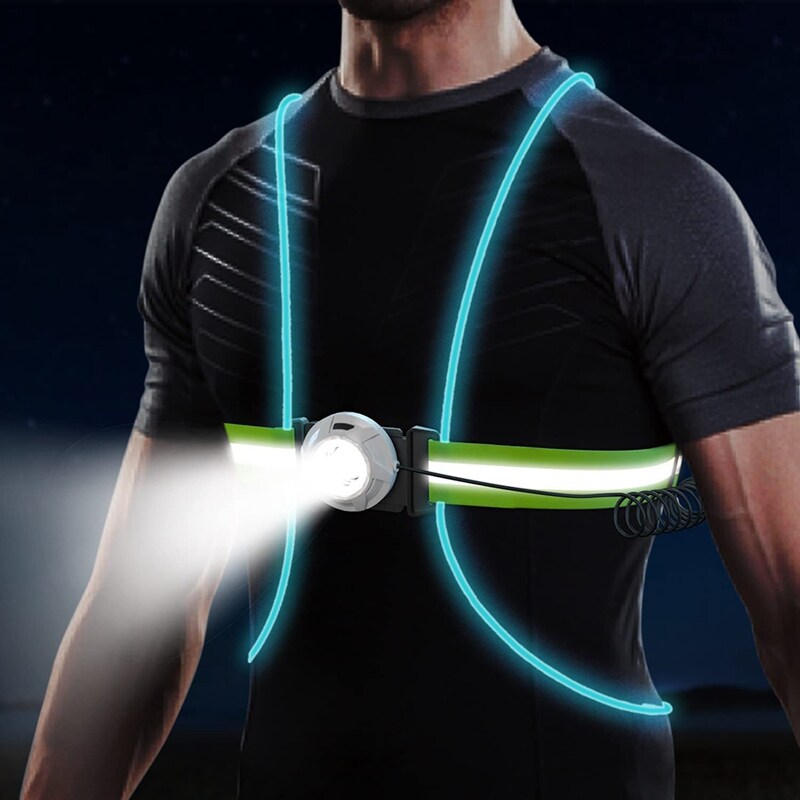 Dmax | Chaleco de seguridad LED para correr - ReflectSafe