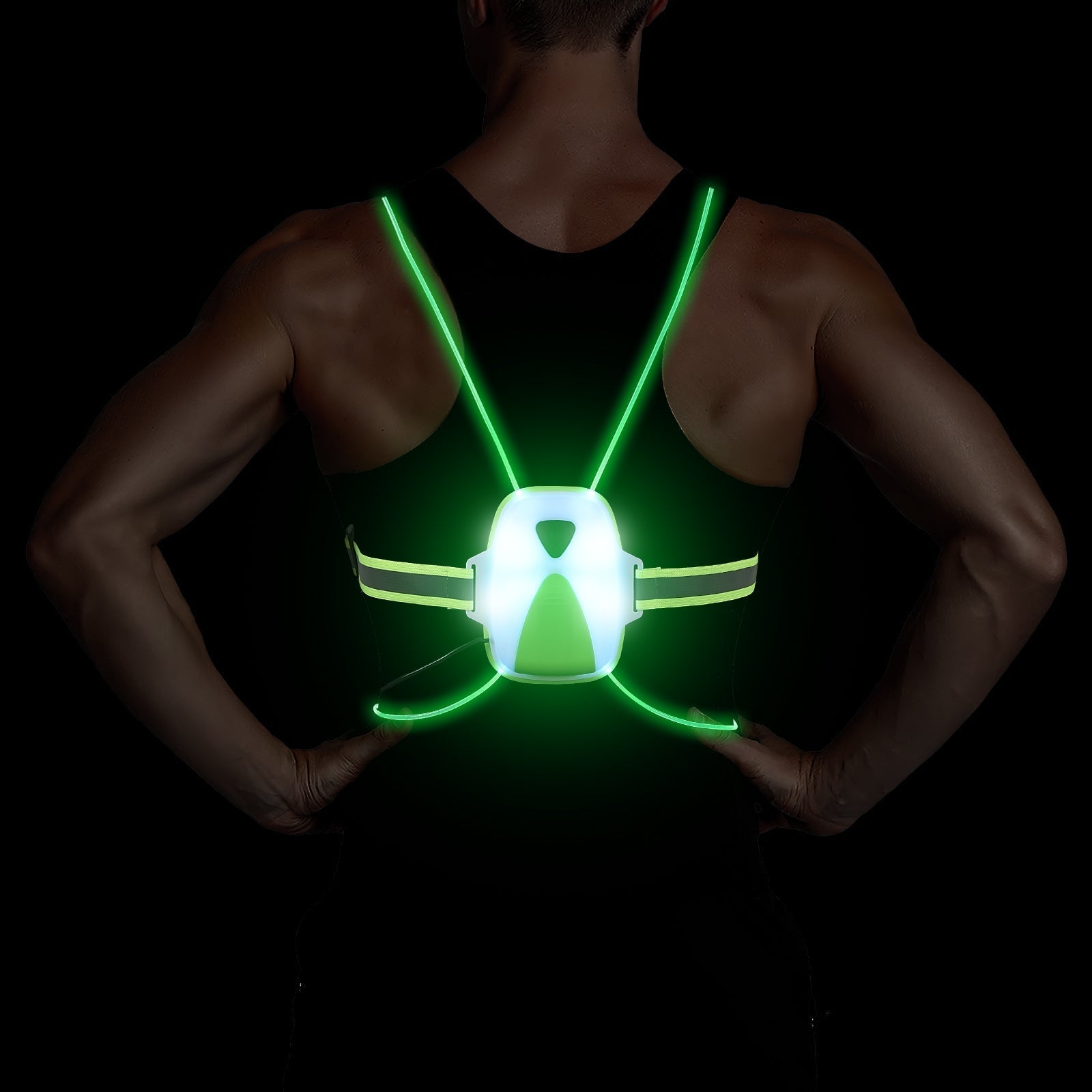Dmax | Chaleco de seguridad LED para correr - ReflectSafe