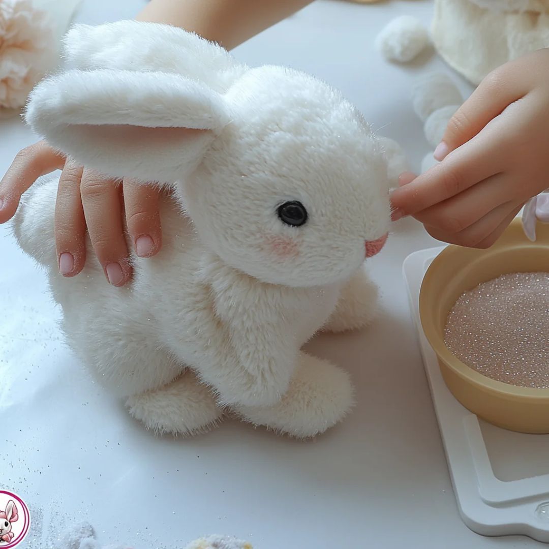 Conejito Interactivo de Peluche – Compañero Suave y Realista