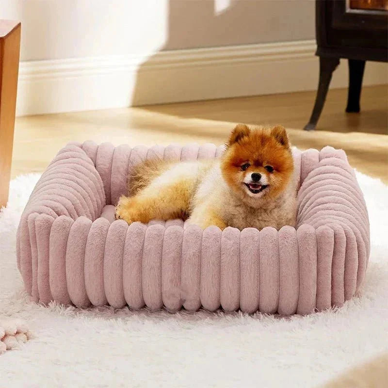 Cama rectangular de terciopelo para perro - DESCUENTOSMAX™