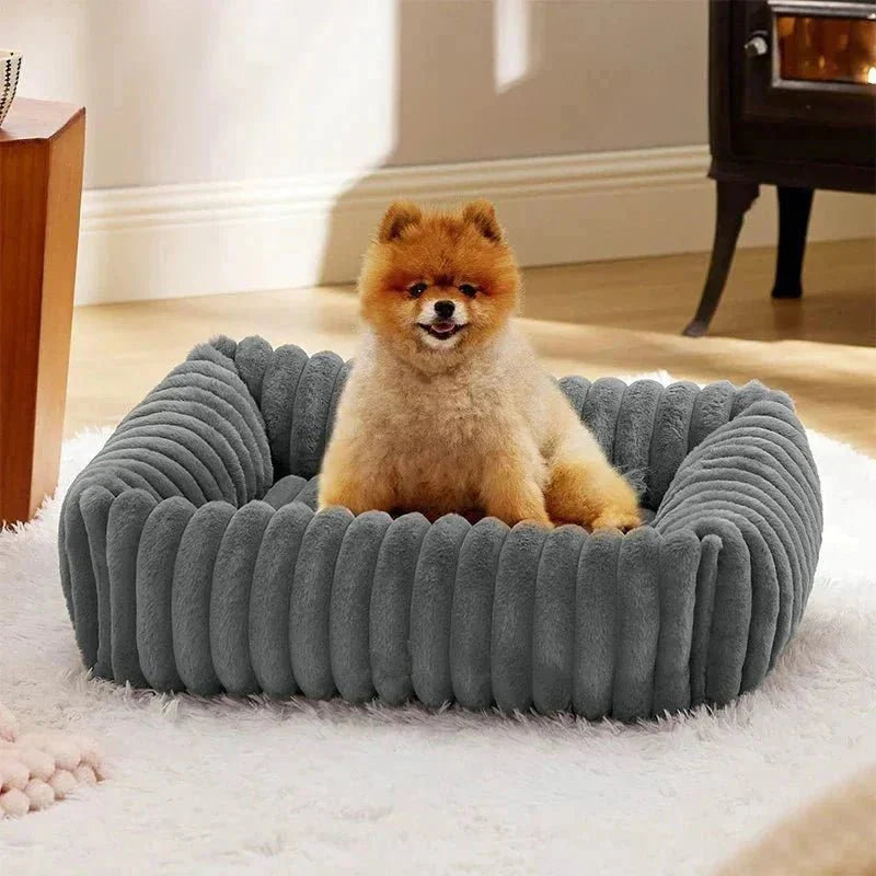 Cama rectangular de terciopelo para perro - DESCUENTOSMAX™