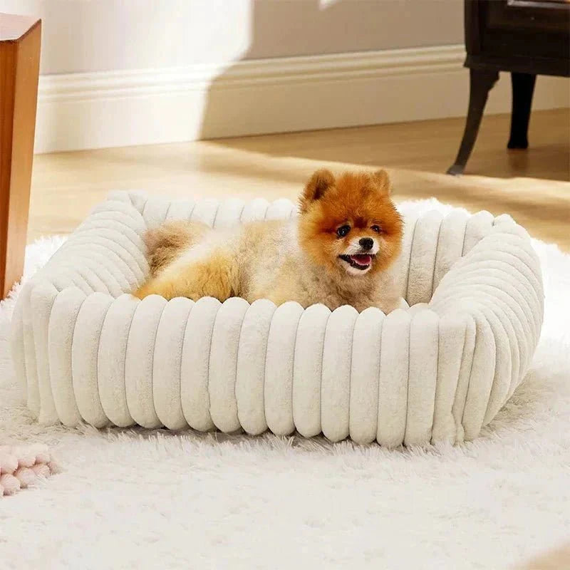 Cama rectangular de terciopelo para perro - DESCUENTOSMAX™