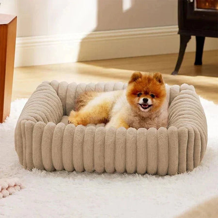 Cama rectangular de terciopelo para perro - DESCUENTOSMAX™