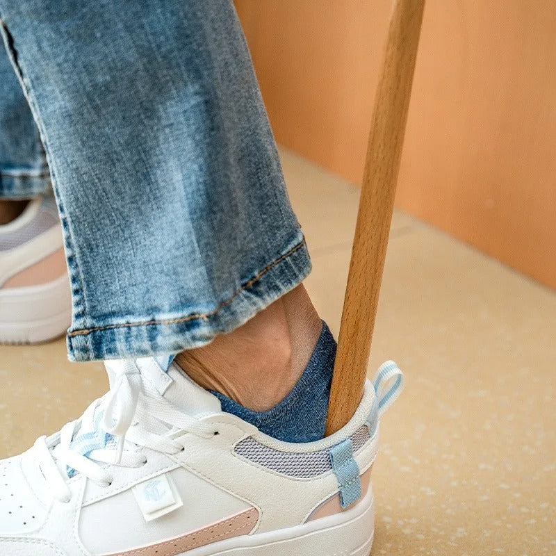 Calzador de zapatos extralargo ErgoGrip para ponérselos y quitárselos con facilidad, uso diario