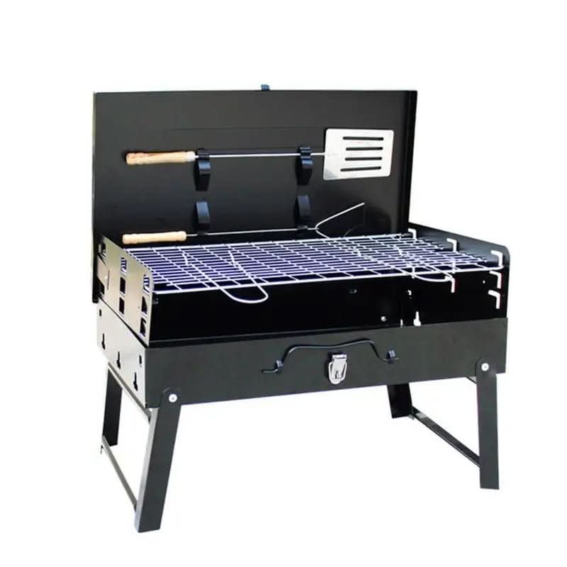 Barbacoa plegable de acero | Parrilla portátil para jardín y camping