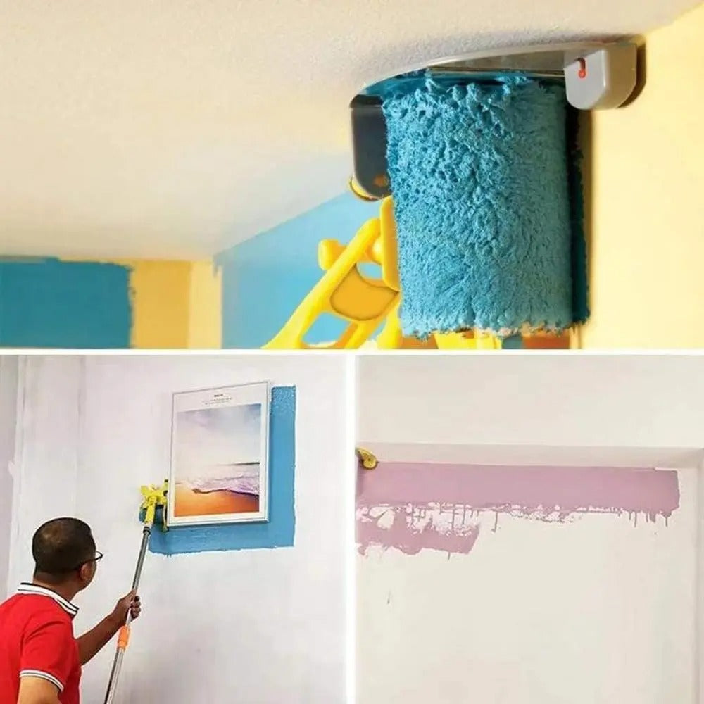 RollMate™ | Kit de Rodillo de Pintura Mágico | Más Rápido, Más Limpio, Resultados Profesionales