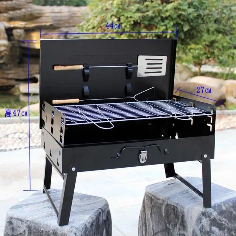 Barbacoa plegable de acero | Parrilla portátil para jardín y camping