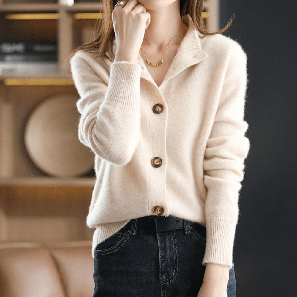Darla – Cárdigan de cachemira para mujer – Prenda suave y elegante con ajuste cómodo
