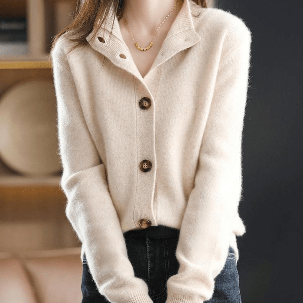 Darla – Cárdigan de cachemira para mujer – Prenda suave y elegante con ajuste cómodo