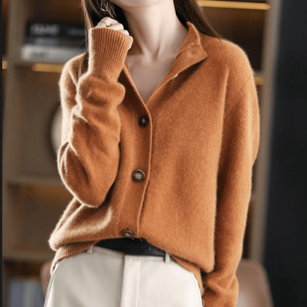 Darla – Cárdigan de cachemira para mujer – Prenda suave y elegante con ajuste cómodo