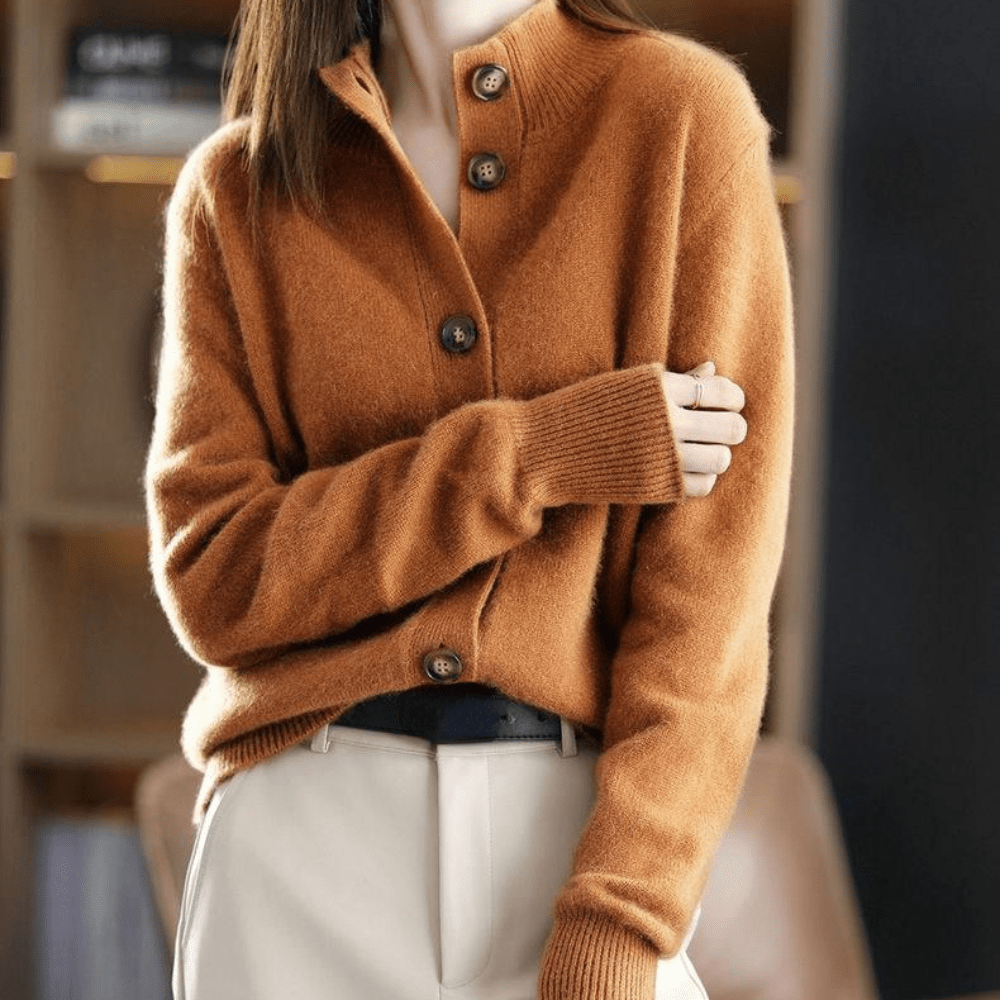 Darla – Cárdigan de cachemira para mujer – Prenda suave y elegante con ajuste cómodo