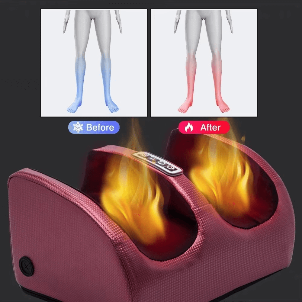Masajeador Eléctrico para Pies 3D Shiatsu con Calor