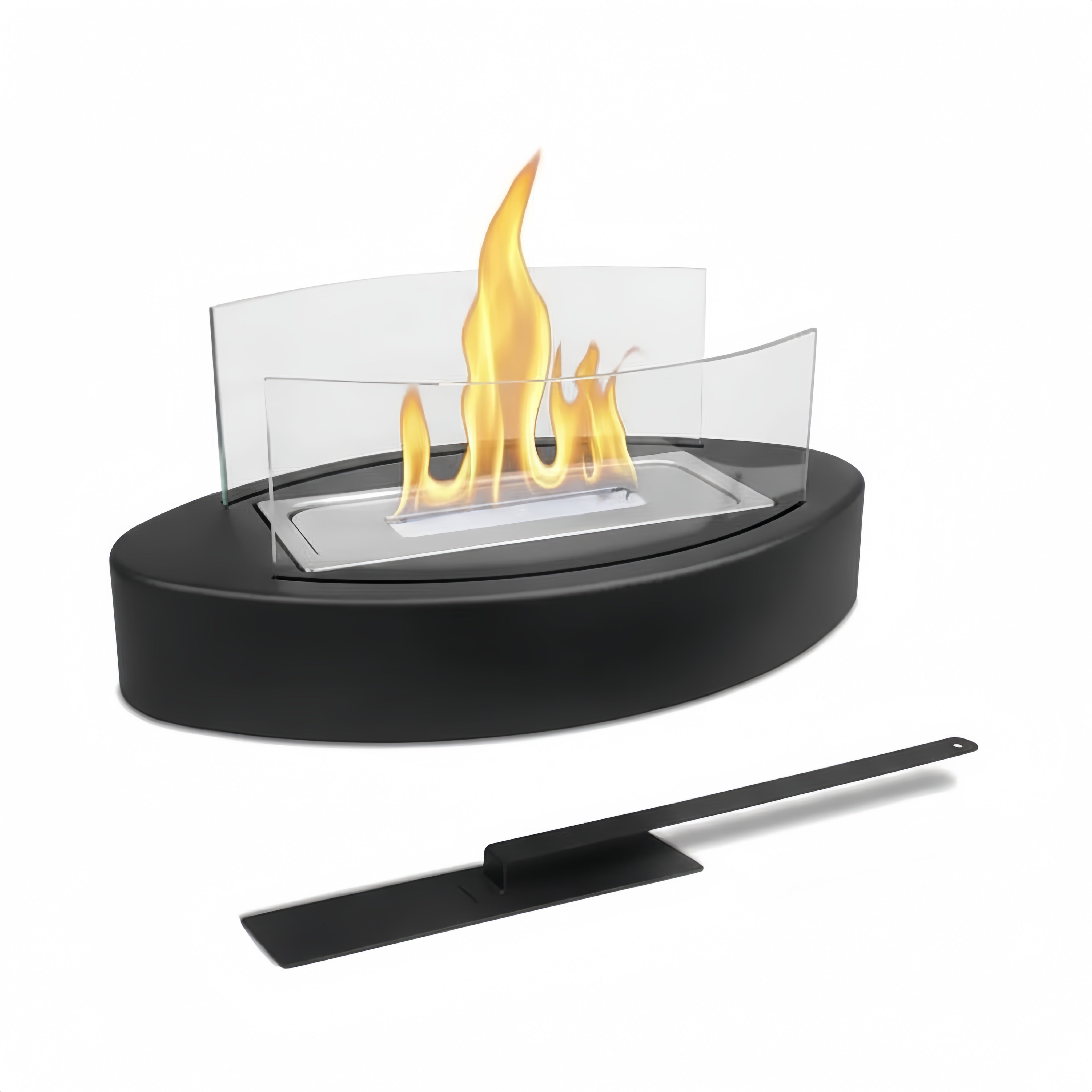 Chimenea de mesa ovalada premium a etanol - vidrio borosilicato y acero
Chimenea de mesa ovalada premium a etanol - vidrio borosilicato y acero de alta calidad