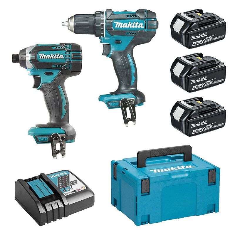 Pack 2 herramientas MAKITA DLX2127MJ1 (DDF482 + DTD152) DESCUENTOSMAX™ 18 V Li-Ion (3 x 4 Ah)