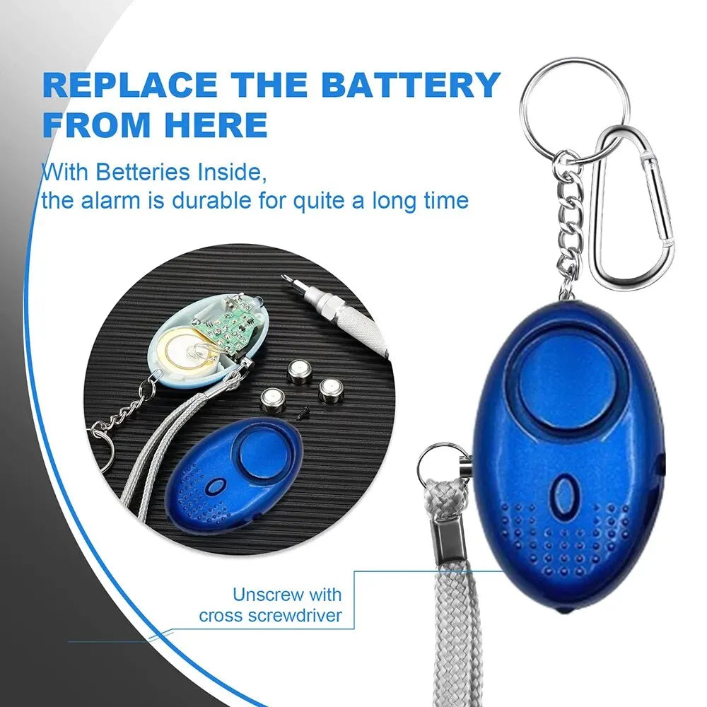 Dmax | Alarma de seguridad personal con luz LED (130 dB) - SafeSound