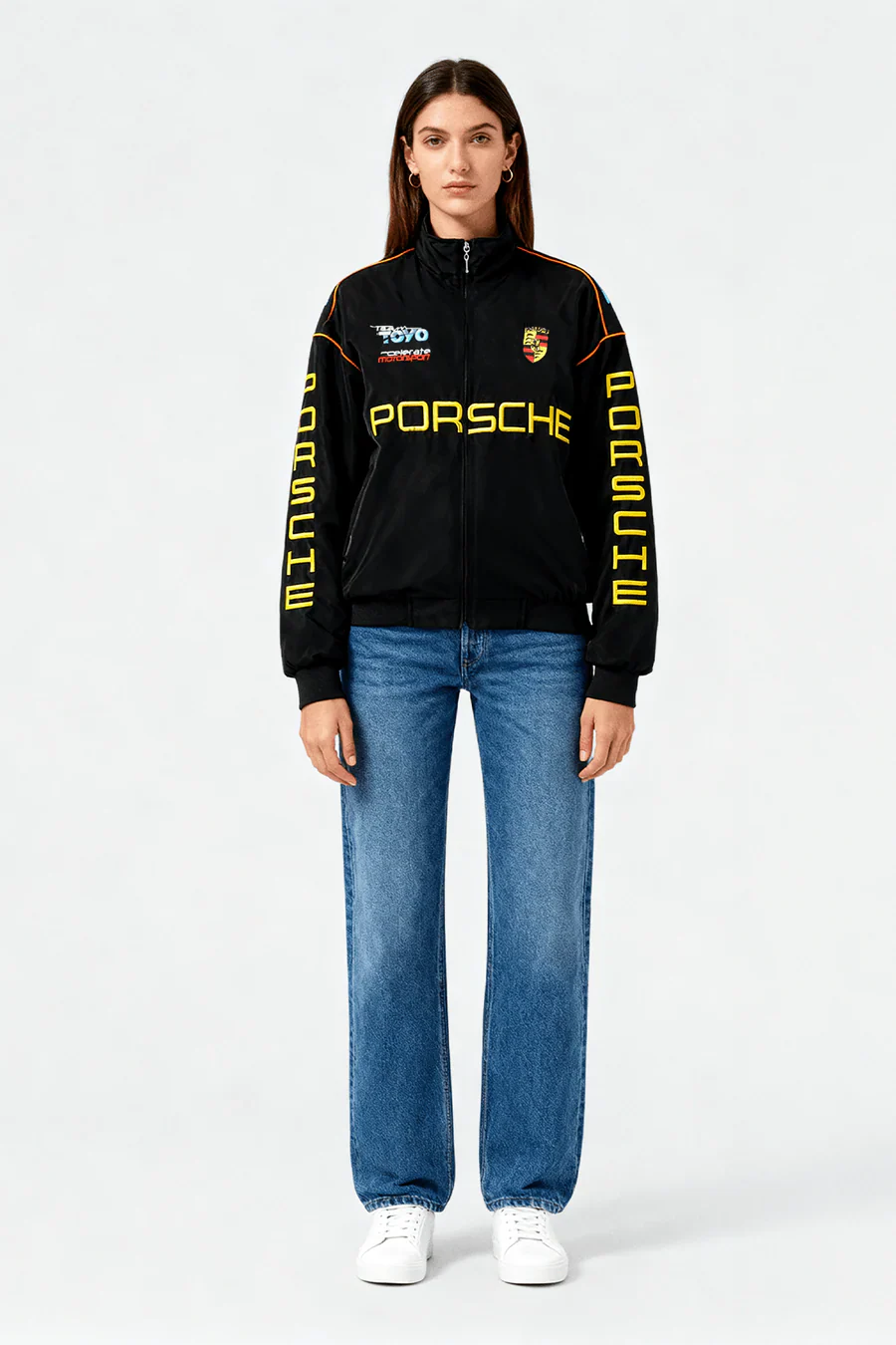 Chaqueta de carreras Porsche Vintage Racing – Unisex – Retro