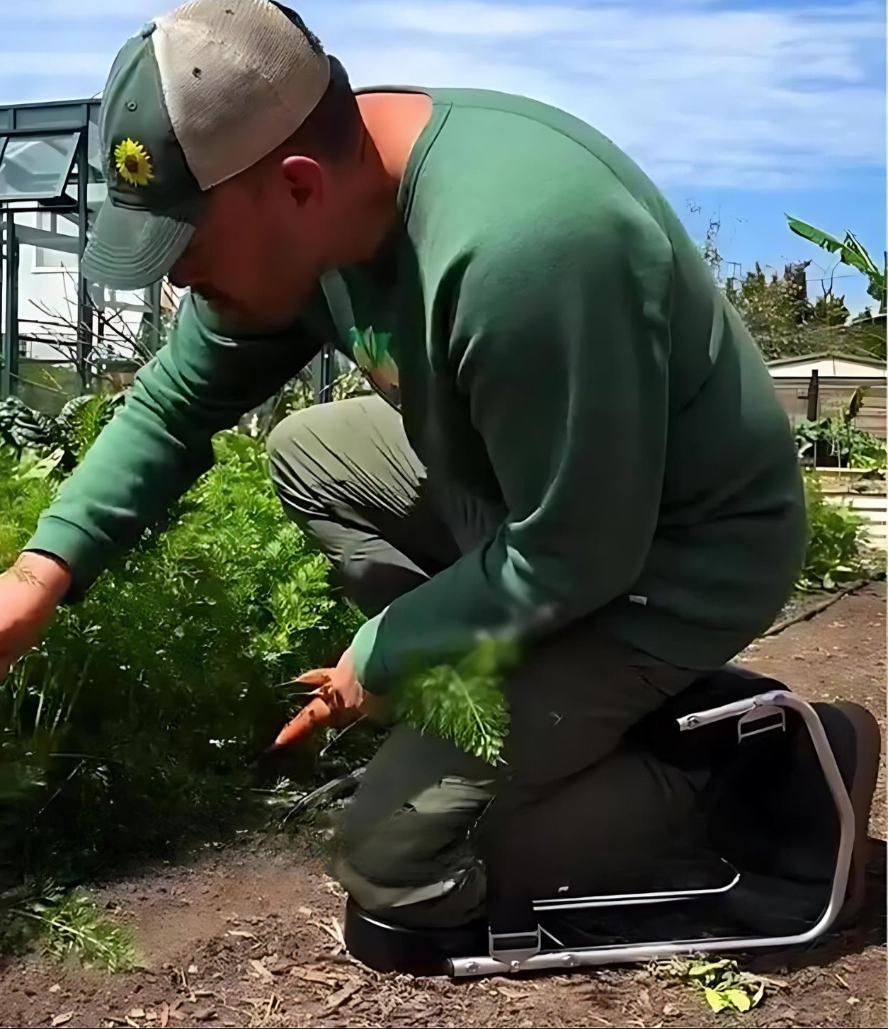Almohadilla para arrodillarse en jardín | Taburete portátil multifuncional