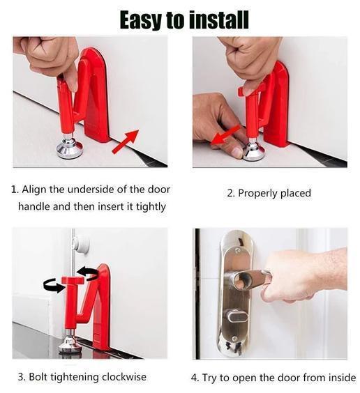 Dmax | Cerradura de seguridad portátil para puerta