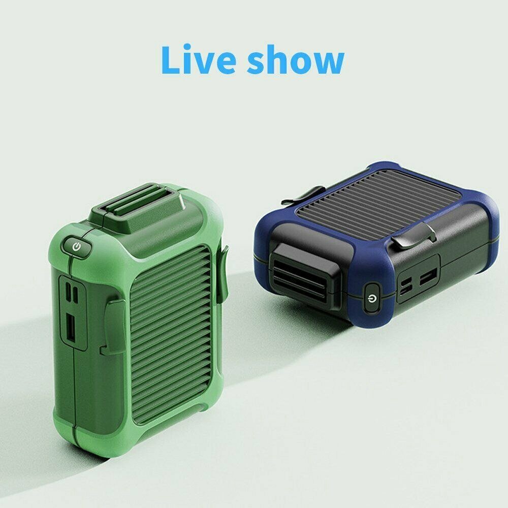 Ventilador portátil de cintura | Mini ventilador recargable para exterior