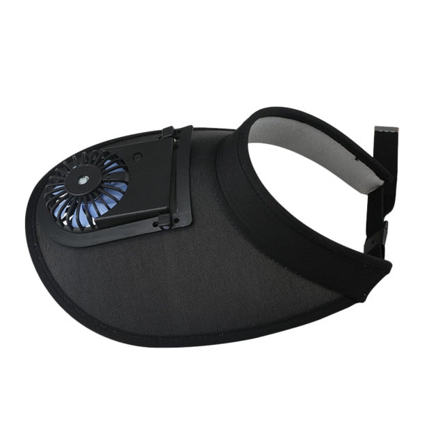 Gorra de béisbol para verano al aire libre con ventilador ajustable