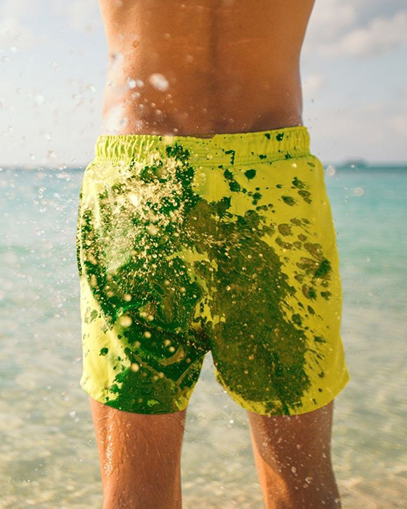 Shorts de baño que cambian de color | Diseño veraniego para piscina y playa