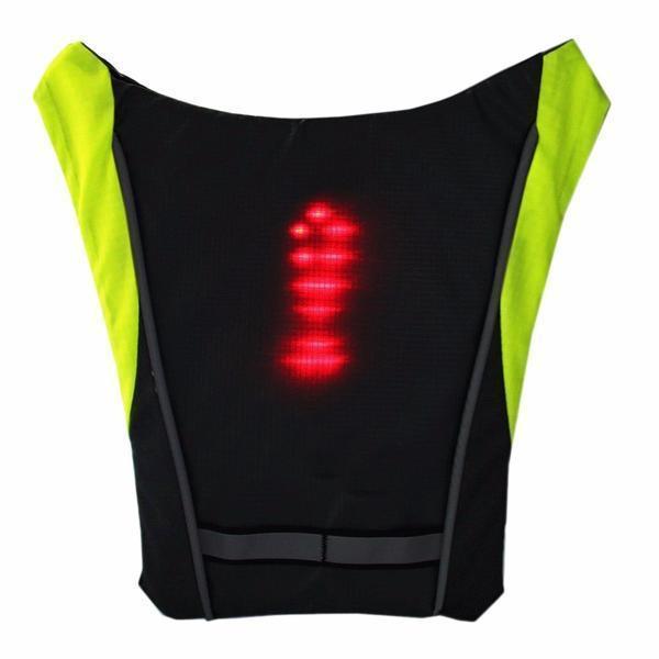 Dmax | Chaleco LED reflectante de seguridad para ciclismo con señal de giro, impermeable para exteriores