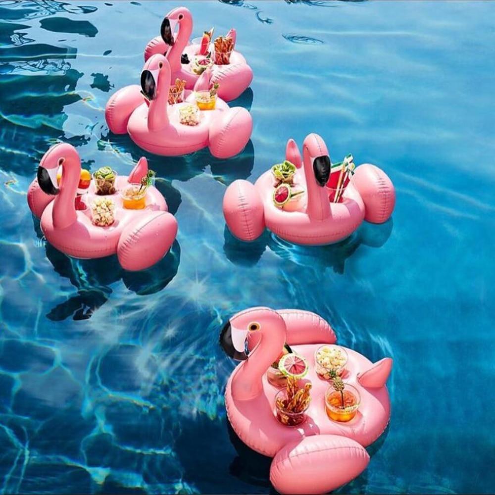 Portavasos flotante flamenco | Soporte para bebidas en piscina