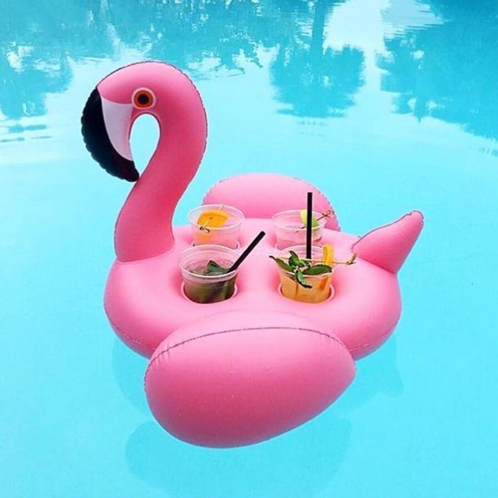 Portavasos flotante flamenco | Soporte para bebidas en piscina