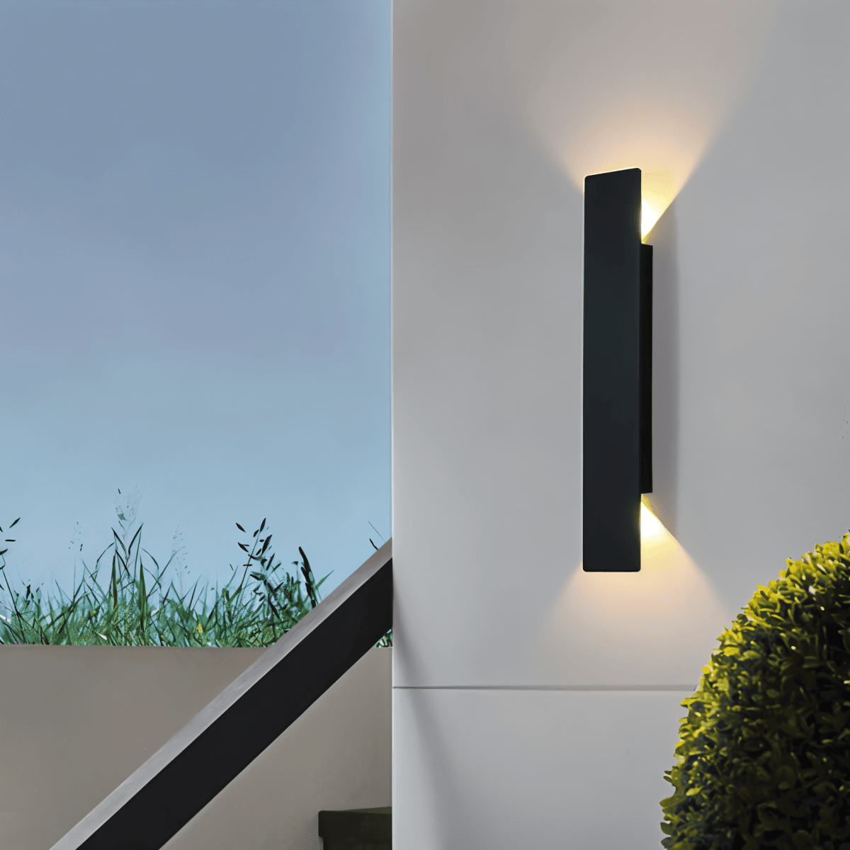 Rectangle WallLight - Aplique de pared rectangular de aluminio negro