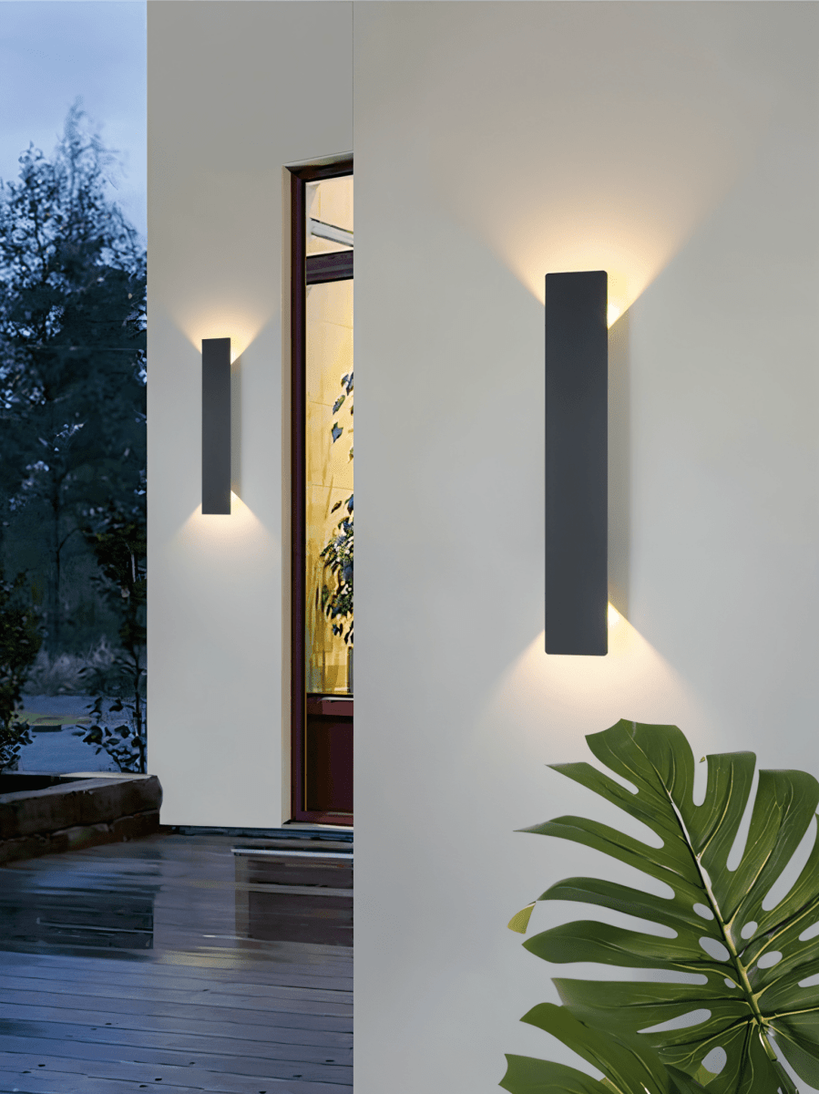 Rectangle WallLight - Aplique de pared rectangular de aluminio negro