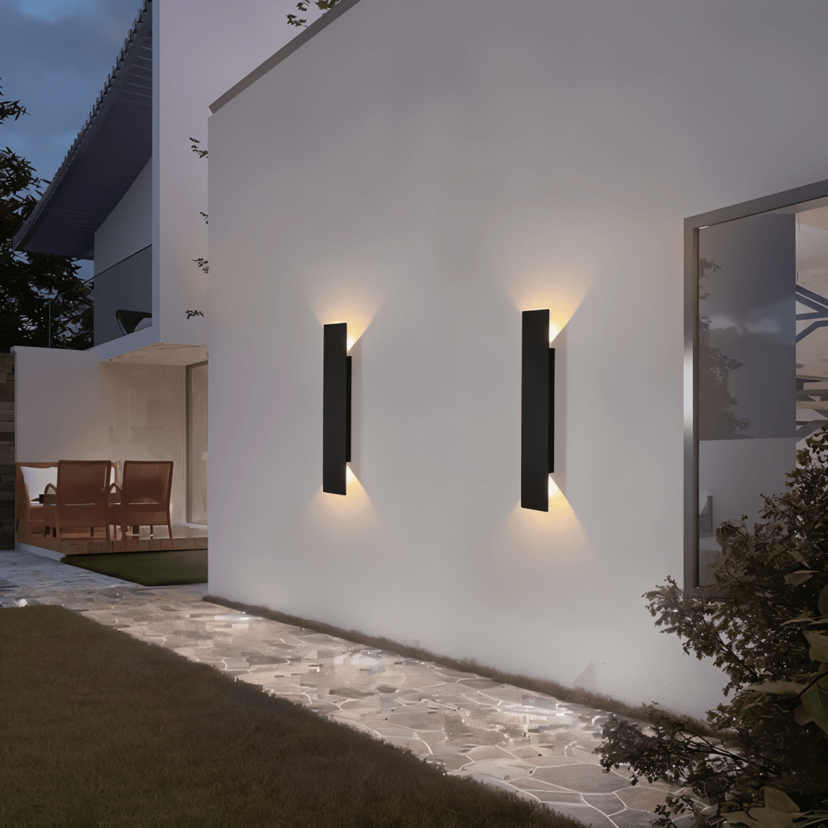 Rectangle WallLight - Aplique de pared rectangular de aluminio negro