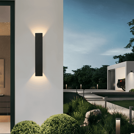 Rectangle WallLight - Aplique de pared rectangular de aluminio negro