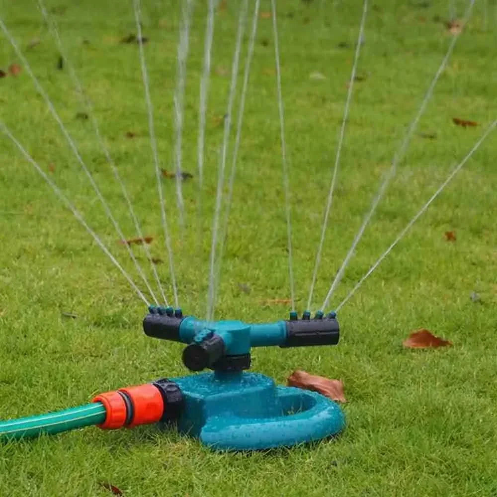 Rociador de jardín 360° para césped | Sistema de riego automático
