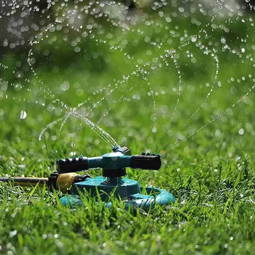 Rociador de jardín 360° para césped | Sistema de riego automático