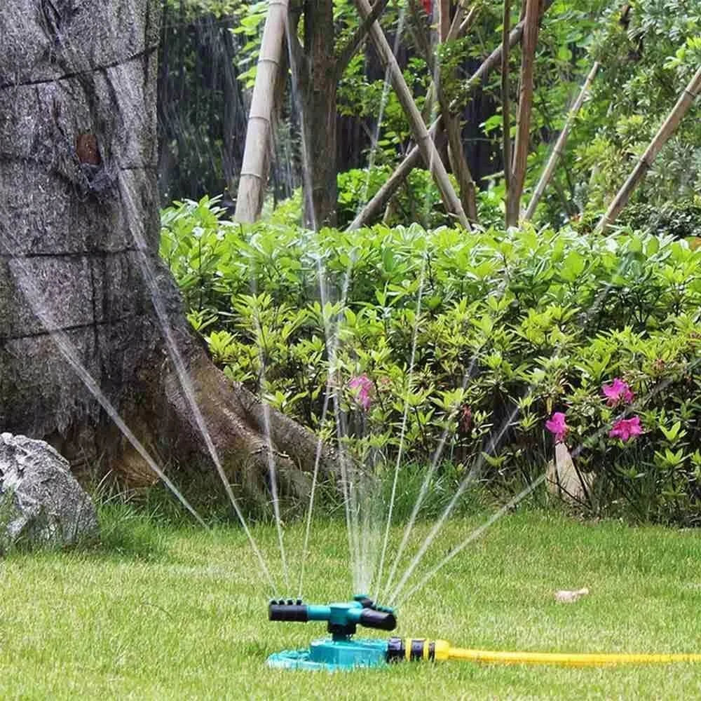 Rociador de jardín 360° para césped | Sistema de riego automático