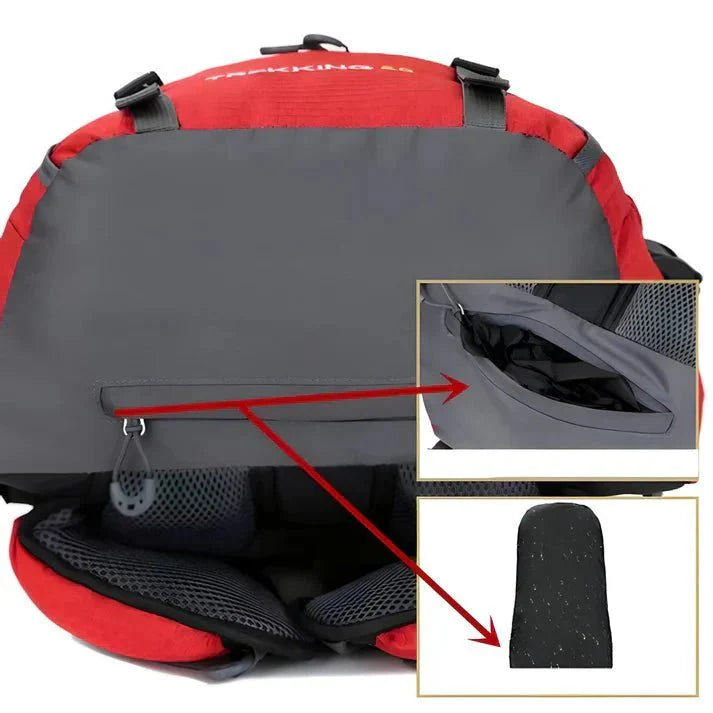 Mochila 60L - Ligera e Impermeable | Trekking, Senderismo y Montaña