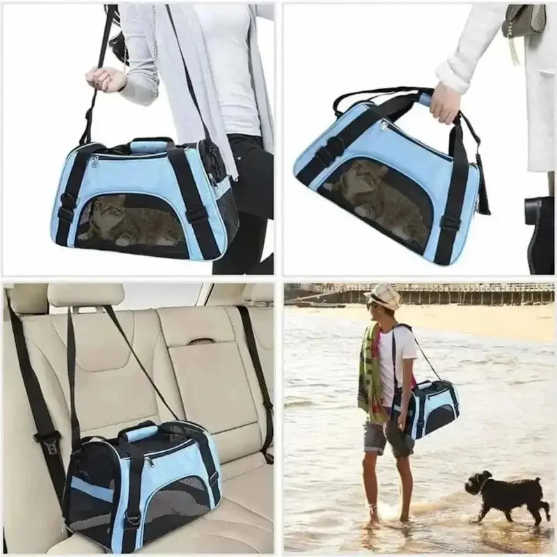 Bolso de transporte para avión para gatos – Aprobado en cabina IATA | GoCat