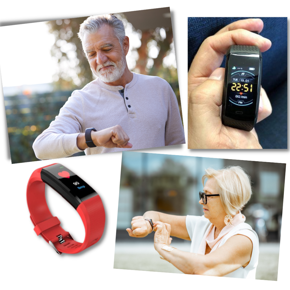 VitaWatch Reloj Inteligente para Mayores con Monitor de Salud