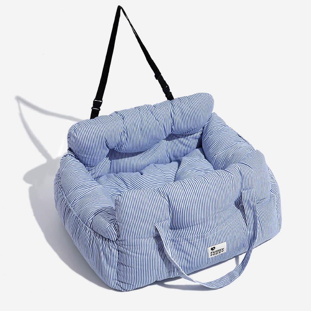 Asiento de coche portátil para mascotas estilo cojín de refuerzo — Asiento de coche para perro