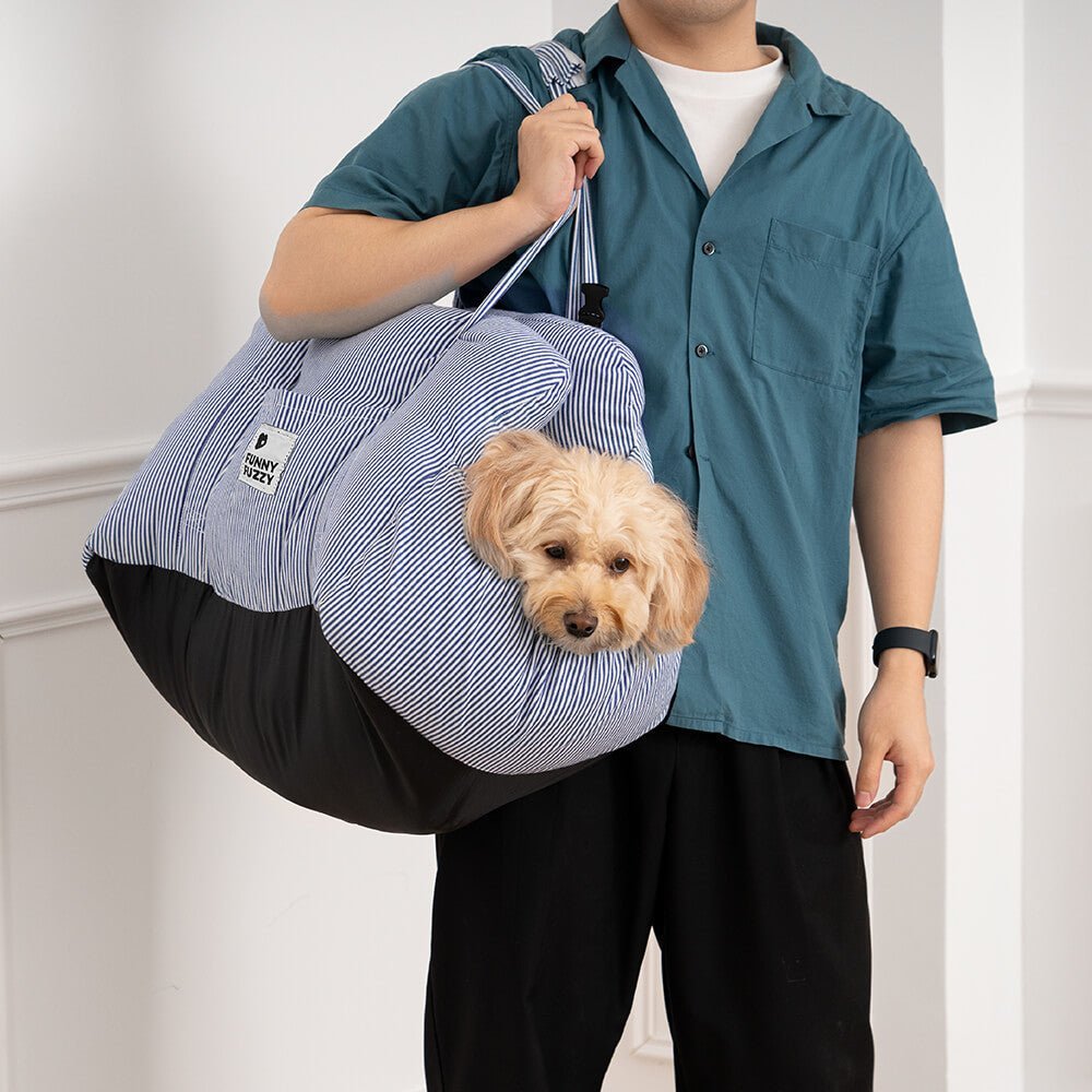 Asiento de coche portátil para mascotas estilo cojín de refuerzo — Asiento de coche para perro
